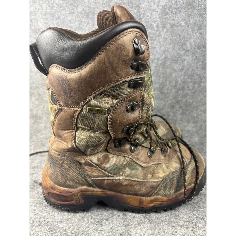 Cabelas Inferno Hunting Boots Mens 10 M Camo Dry-Plus Thinsulate Ultra Insulated